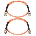 MOOKEERF RG142 BNC Male to BNC Male Coaxial Cable 2FT 2PCS 50 ohm Ultra Low Loss by MOOKEERF