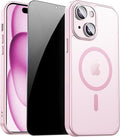 for iPhone 15 Plus Case with Privacy Screen Protector and Camera Protection by ZOZDOKG