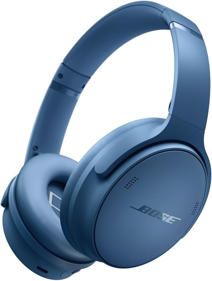 Bose QuietComfort Bluetooth Headphones, Wireless Headphones with Active Over Ear Noise Cancelling and Mic, Deep Bass, Up to 24 Hours of Playtime, Blue Dusk - Limited Edition Color by Unknown