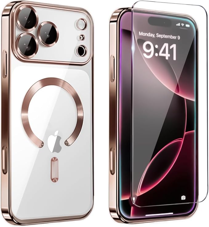 Magnetic Glossy Case for iPhone 17 Pro Max, iPhone 17 ProMax Phone Case Slim by Unknown