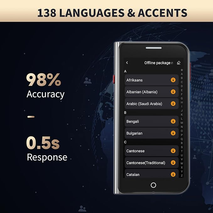 Language Translator Device No Wifi Needed, High-end Upgraded Ai Translator - Image 3