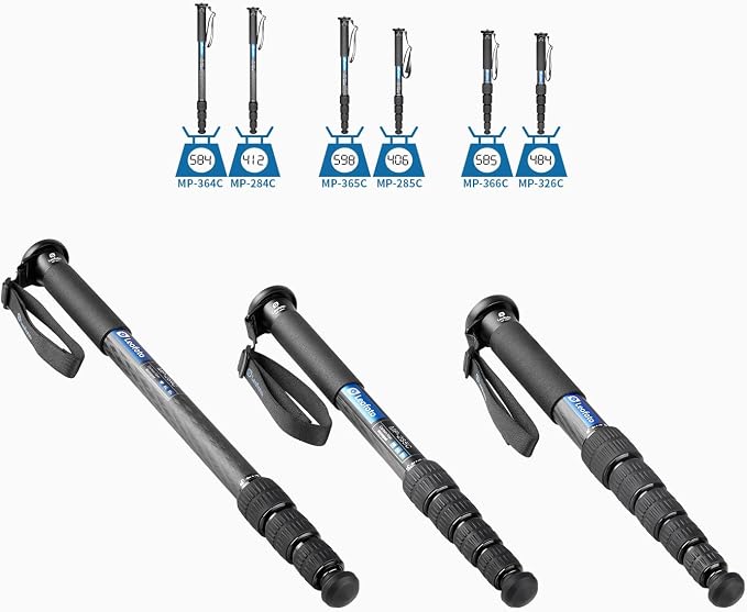 Leofoto MP-364C 67" 4-Section Carbon Fiber Portable Monopod, Lightweight - Image 4