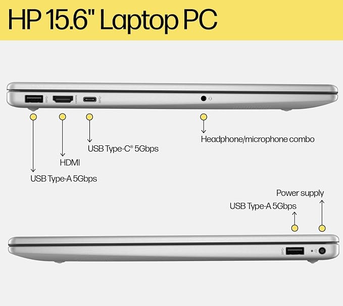 HP Pavilion 15.6" Laptop, 2026 Edition, 8GB RAM 256GB SSD | Intel Processor, WiFi 6, Windows 11, Everyday use - Image 5