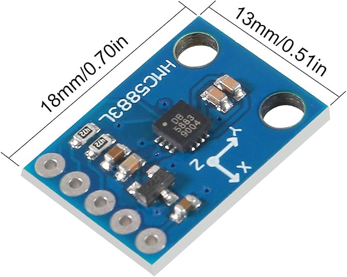 ACEIRMC 10pcs GY-273 QMC5883L 3-Axis Compass Magnetometer Sensor Board Module - Image 6