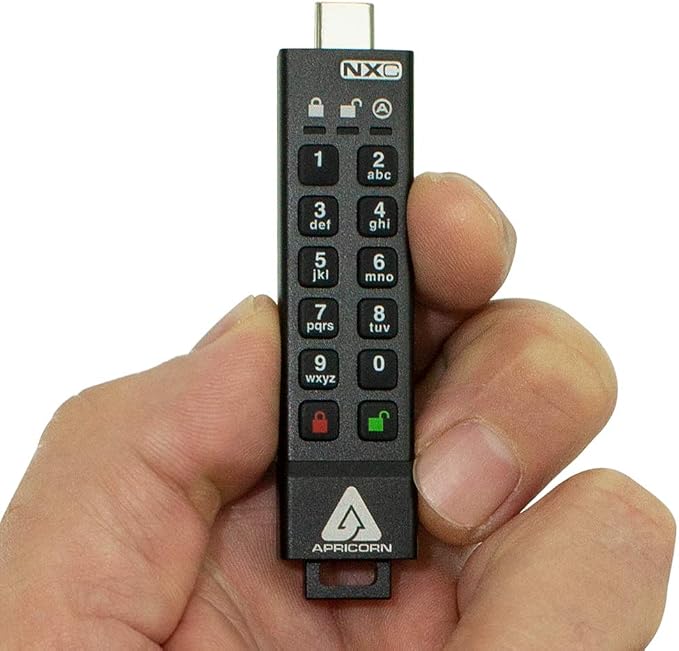 Apricorn 128GB Aegis Secure Key 3 NXC 256-Bit Hardware-Encrypted USB 3.2 Type C - Image 4