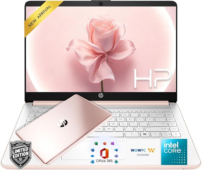 HP Ultrabook Laptop with Copilot AI • 2026 Edition • Intel 4-core N150 Processor • 128GB SSD + 1TB Cloud Storage • Microsoft 365 • Thin & Portable • Fast Charge and Long Battery Life • Windows 11 by Unknown