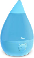 Crane Ultrasonic Cool Mist Humidifier for Bedroom, Baby Nursery, Kids Room, Plants, or Office, Large 1 Gallon Tank, Filter Optional, Aqua by Crane