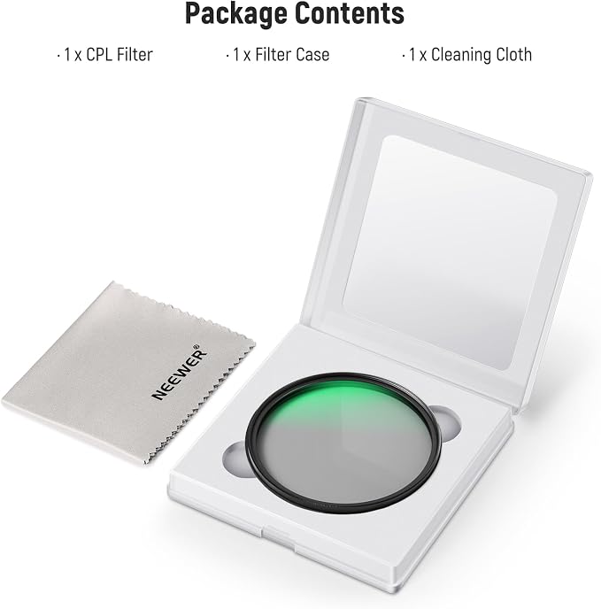 NEEWER 67mm Polarizer Filter, 24 Layer Multi Resistant Nano Coated MC CPL - Image 8