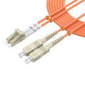 Multimode Duplex OM1 Fiber Patch Cable LC/UPC to SC/UPC 2M/6.5FT Fiber Optic by lidkew