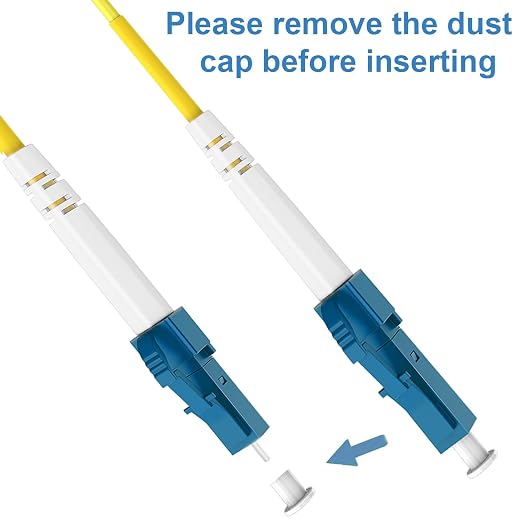 FLYPROFiber- LC/UPC to SC/APC Fiber Optic Internet Cable, OS2 0.5M/1.6ft Single - Image 5