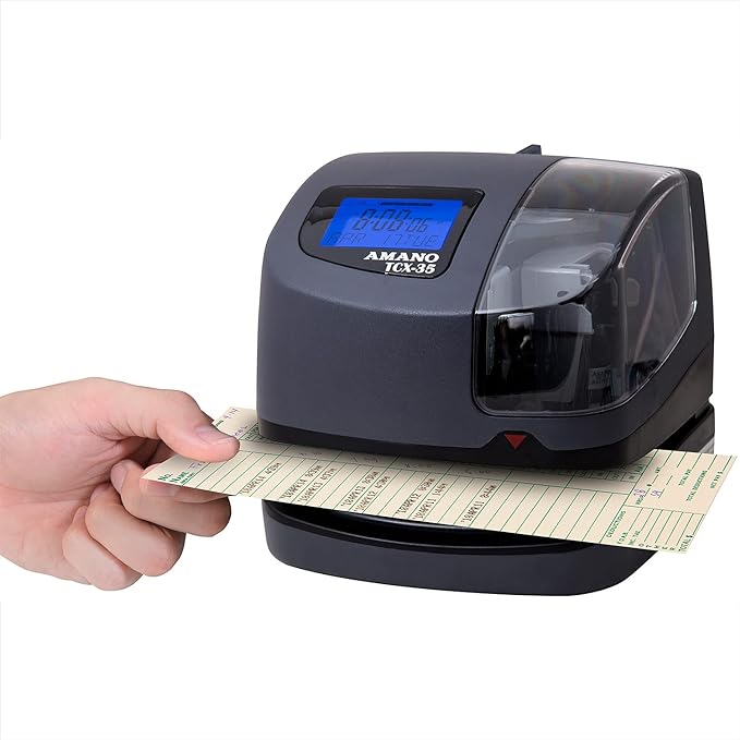 AMANO TCX-35 Time Clock for Employees, Electronic Punch Clock for Small Business - Image 4