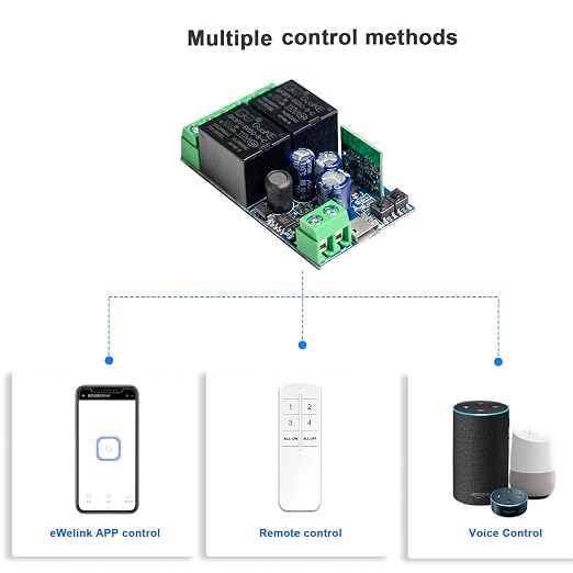 Ewelink WiFi Wireless Smart Relay Module USB 5v 2 Channel Momentary Toggle - Image 8