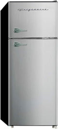 Frigidaire, 2 Door Apartment Size Refrigerator/Freezer Combo, 7.5 cu ft, Platinum Series, Stainless, 23" D x 21.5" W x 55.5" H by Unknown