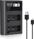 LP EN-EL9 EN EL9a Battery Charger, LCD Display & USB-C Dual Slot Charger by LP
