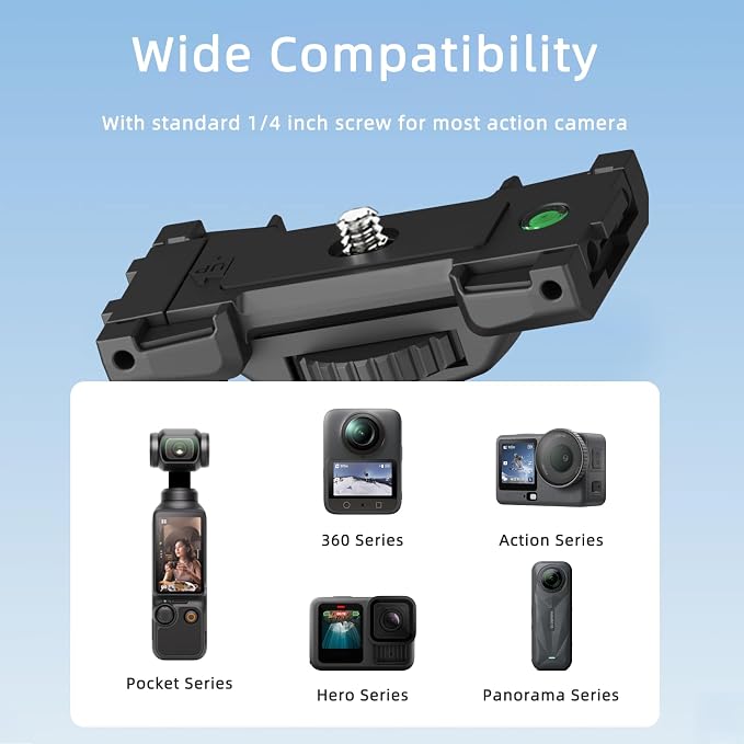 Action Camera Tripod with 360° Ball Head, 66.5'' Selfie Stick Tripod with - Image 3