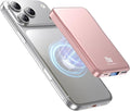 Aobbow Magnetic Portable Charger, 10000mAh for Magsafe Battery Pack, 20W Fast Charging Power Bank, Travel Essential of Wireless Charger Compatible with iPhone 17/16/15/14/13 Pro/Max/Air/Plus-Rosegold by Unknown