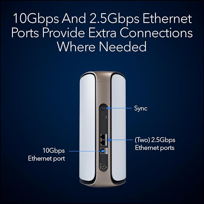 NETGEAR Orbi 970 Series Quad-Band WiFi 7 Mesh Add-on Satellite - Image 4