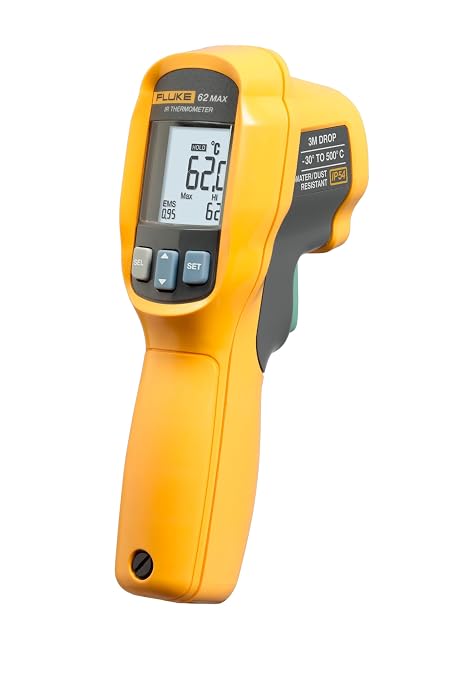Fluke 62 Max Industrial Infrared Thermometer, -22 to +932 Degree F Range by FlukeCorporation