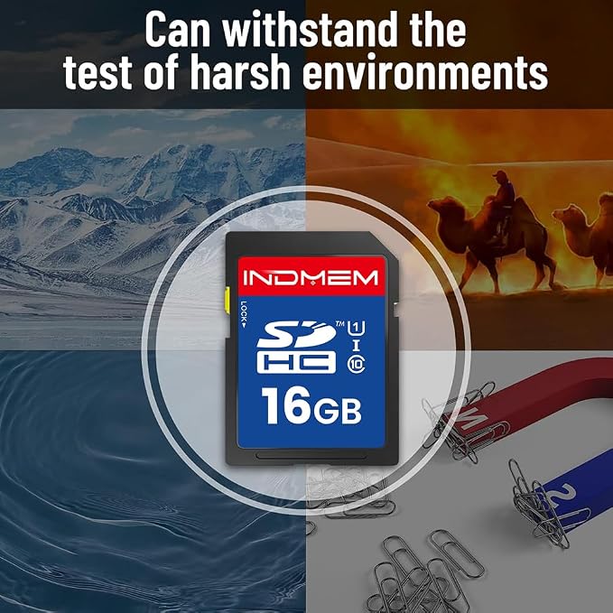 16GB SD Card, 5 Pack SDHC Memory Cards UHS-I U1 Class 10 High-Speed Full HD - Image 5