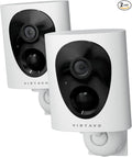 VIRTAVO VistaFlask 2K Security Cameras Wireless Outdoor, Battery Powered by virtavo