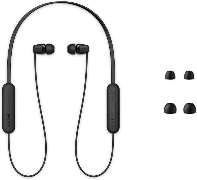 Sony WI-C100 Wireless in-Ear Bluetooth Headphones with Built-in Mic, Blue | Up to 25 Hrs of Battery, Clear Hands-Free Calling, Easy Button Operation, Flexible Neckband, IPX4 Water Resistant - Image 4