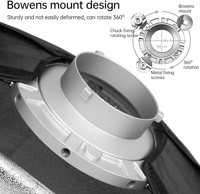 Godox FW30x120cm / 12"x47" Bowens Mount Strip Honeycomb Grid Softbox, Portable - Image 4
