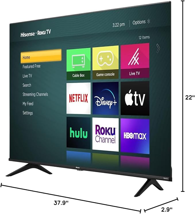 Hisense 43-Inch Class R6 Series 4K UHD Smart Roku TV with Alexa Compatibility, Dolby Vision HDR, DTS Studio Sound, Game Mode (43R6G) - Image 11