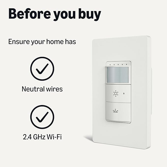 Amazon Basics Smart Motion Sensor Dimmer Switch, Single Pole, Works - Image 6