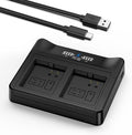 New 18W PD Fast Charging LCD USB Dual Battery Charging Station by Unknown