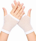 Seeksmile Women's Girls 80's Theme Party Emo Fingerless Arm Fishnet Gloves by Seeksmile