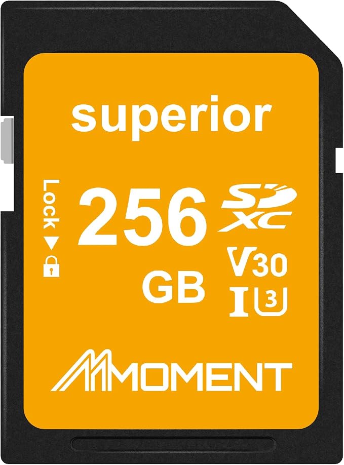 MMOMENT 256GB Full-Size SD Card UHS-I U3 V30 Class 10 High Speed SDXC – Up to by MMoment