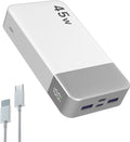 NOBIS Portable Charger, 20000mAh Power Bank, 45W Power Bank Fast Charging, Battery Pack with C to C Cable, Battery Bank with Digital Display for iPhone Android Laptop etc (White) by NobisPowerbank
