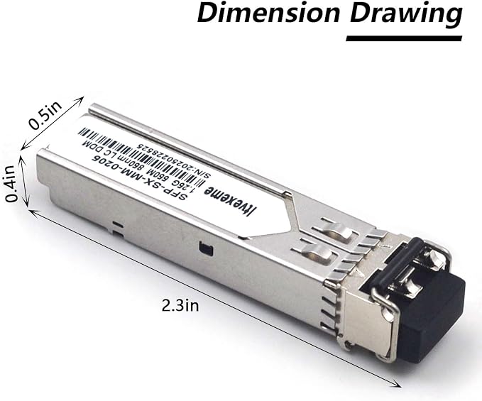 4 Pack 1.25G Multimode SFP LC Module, 1000Base-SX Gigabit Fiber Transceiver - Image 2