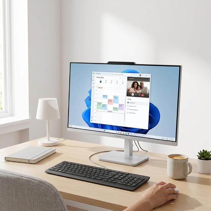 Lenovo 24 23.8" i3-N305 16GB 1TB SSD All-in-One Desktop Computer | FHD IPS Display, WiFi 6, Bluetooth, Windows 11 Home, Keyboard, Mouse - Image 7
