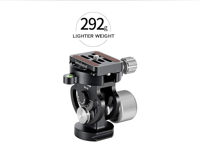 Leofoto MP-365C+VH-10S Monopod and Tilt Head Set, Carbon Fiber, VH-10S Monopod - Image 3