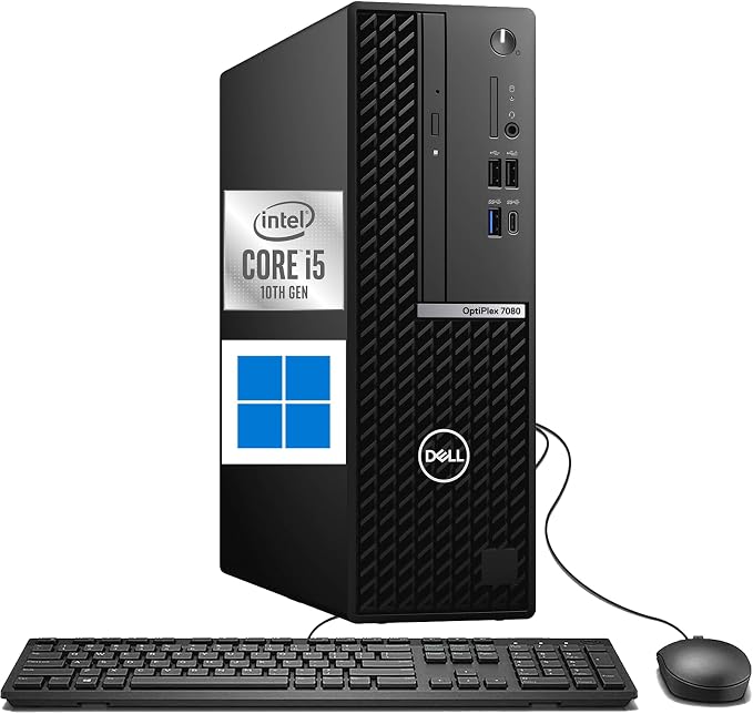 Dell Optiplex 7080 SFF Desktop Computer | Core i5-10th | 16GB DDR4 RAM | 1TB SSD Solid State | Windows 11 Pro (Renewed) by Amazon+Renewed