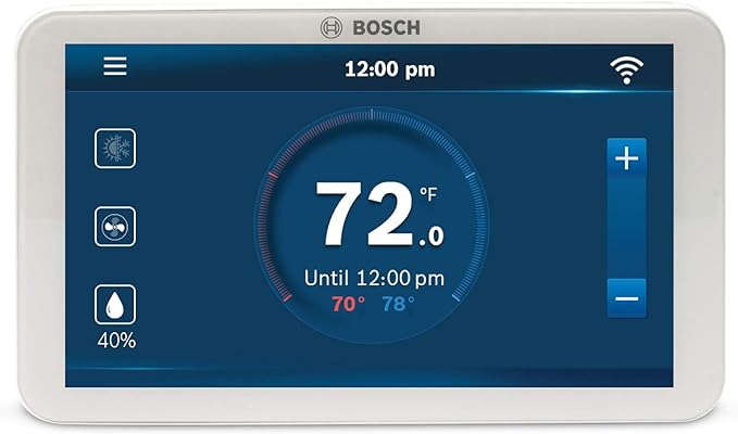 Bosch Large 5-Inch Full-Color Touch Screen Sleek Easy Setup Connected Control by BoschThermotechnology