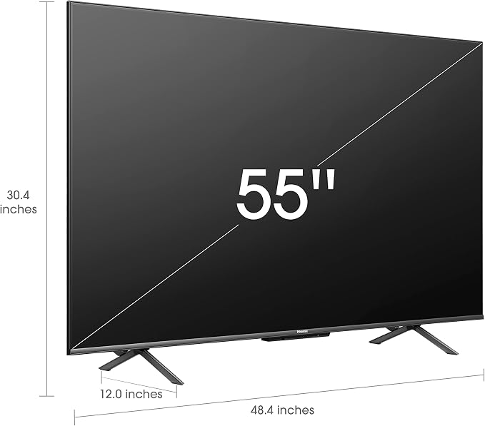 Hisense ULED 4K Premium 55U6H Quantum Dot QLED Series 55-Inch Smart Google TV, Dolby Vision Atmos, Voice Remote, Compatible with Alexa (2022 Model), Black - Image 3