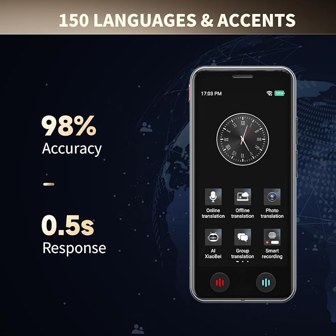 Language Translator Device No WiFi Needed, Instant Pocket AI Translator - Image 3