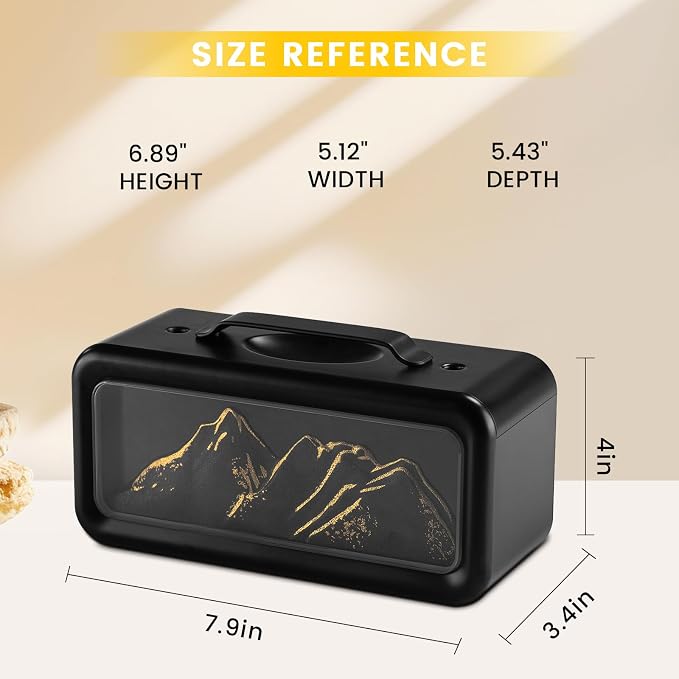 HEEYCEM Small Humidifiers for Bedroom, 600ml Cool Mist Top Fill Humidifier for Baby Nursery, Ultra Quiet 23dB, Air Humidifier with Night Light,for Plants,Home, Office (Black) - Image 3