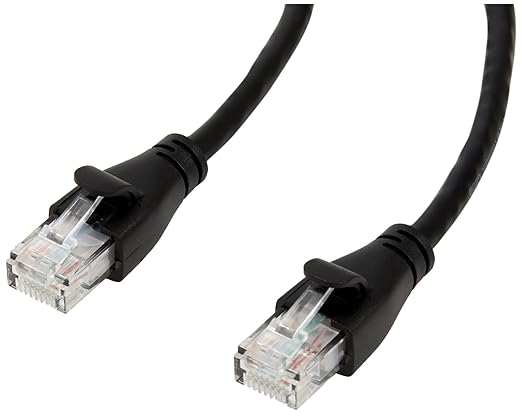 Amazon Basics RJ45 Cat-6 Ethernet Patch Cable, 1Gbps Transfer Speed, 3 Foot by AmazonBasics
