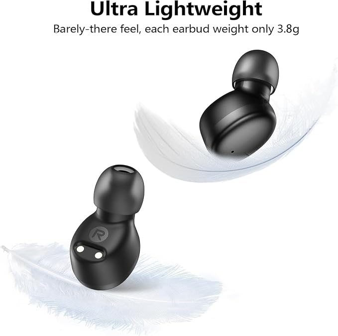 kurdene Wireless Earbuds Bluetooth 5.3 Light Weight in Ear Headphones | Premium Sound Bass Ear buds with Charging Case,Smart Touch Control,Built in Mics Headset,Clear Calls for Sports Workout - Image 4
