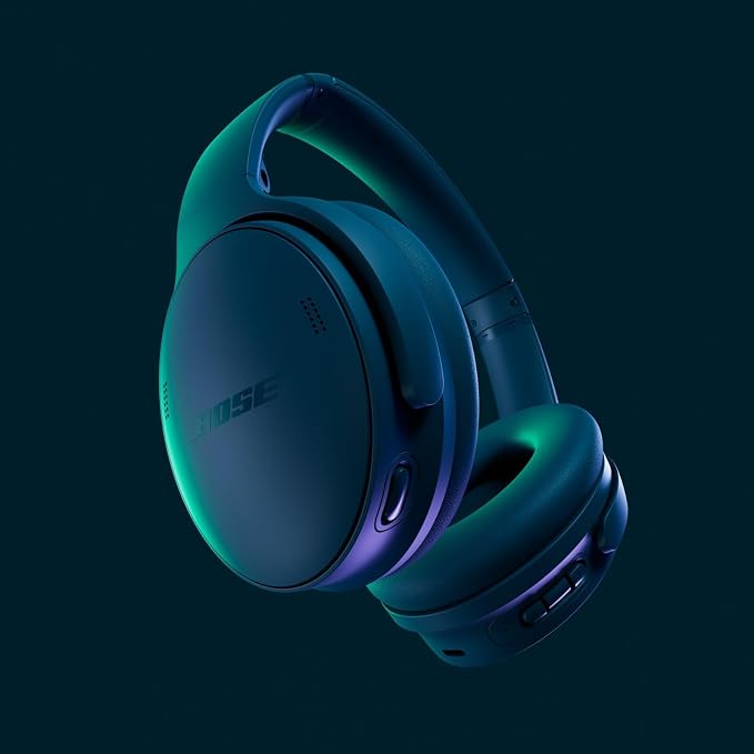 Bose QuietComfort Headphones - Wireless Bluetooth Headphones, Active Over Ear Noise Cancelling and Mic, USB-C Charging, Deep Bass, Up to 24 Hours of Playtime, Twilight Blue - Limited Edition Color | Wireless Bluetooth, Active Over-Ear Noise-canceling a... - Image 2