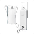 Portable Charger with Built in Cables,TESSAN 10000mAh Power Bank Fast Charging with Foldable Wall Plug Charger, PD20W Compact Battery Pack Travel Essentials for iPhone 17/16/15 Series,Samsung,Tablets by TESSAN