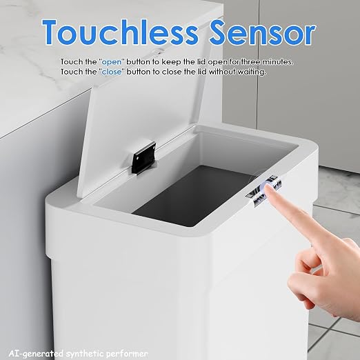 Sensor Trash Can, Touchless Motion Sensor Trash Bin, Smart Automatic Garbage Can - Image 4