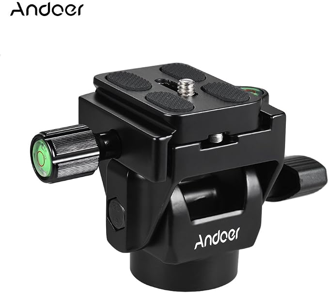 Andoer M-12 Monopod Tilt Head Panoramic Head Telephoto Bird Watching - Image 8