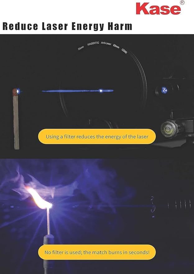 Kase Revolution Anti-Laser Filter Magnetic Shockproof Tempered Optical Glass - Image 4