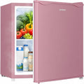 1.7 Cu.Ft Mini Fridge with Freezer for Dorm Office, Pink | Compact Refrigerator Office, Energy Saving Small Fridge Reversible Single Door, Low Noise for Bedroom Small Apartment by LiveFreshLiveUnrushed