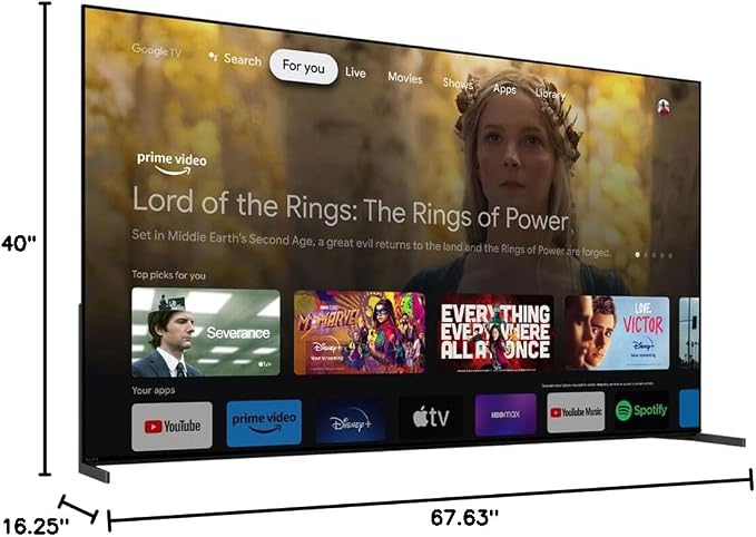 Sony QD-OLED 77 inch BRAVIA XR A95L Series 4K Ultra HD Smart Google TV Bundle with Deco Gear 4K HDMI 2.0 Cable w/Pure Copper Conductors x2 & CPS Exclusive 50 Month Protection (BEACH-CPS-505000) - Image 10