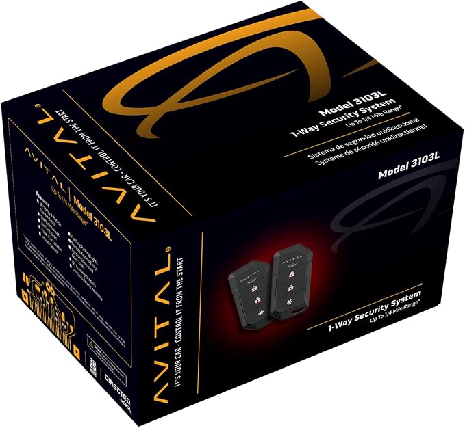 Avital 3103L Automotive 1-Way Security System - Image 3